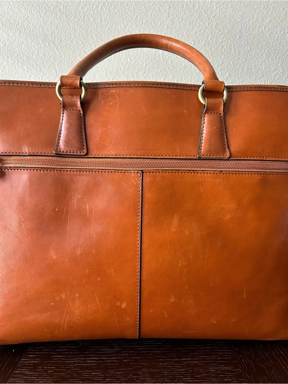 Banuce Italian Chest Nuts Full Grain Leather Multi-purpose Briefcase for Women